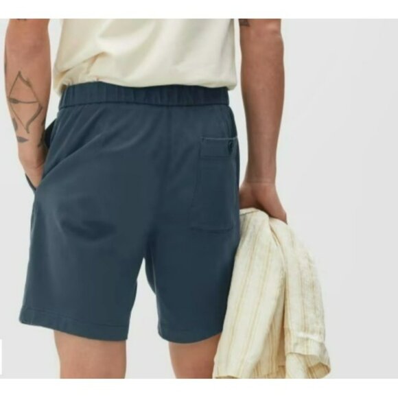 NWT‎ Everlane The Pull-On Performance Chino Short Small Kingfisher Blue Mens - Picture 2 of 9